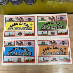 Good Earth Almanac ~Vol.1-4 1972-74~ Environment Natural Health Food 70s Comics